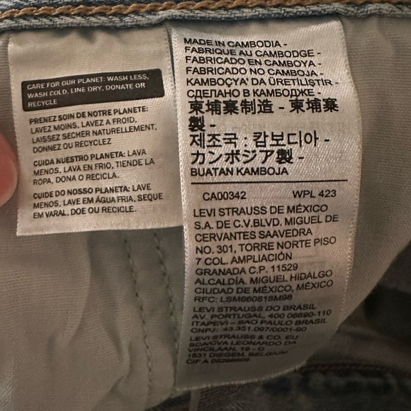 Levi’s Wedgie Straight Jeans size 32 NWOT - Picture 7 of 7